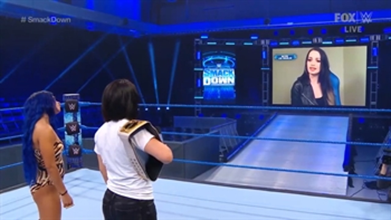 Paige returns to SmackDown to announce Bayley's WrestleMania opponents | WWE on FOX