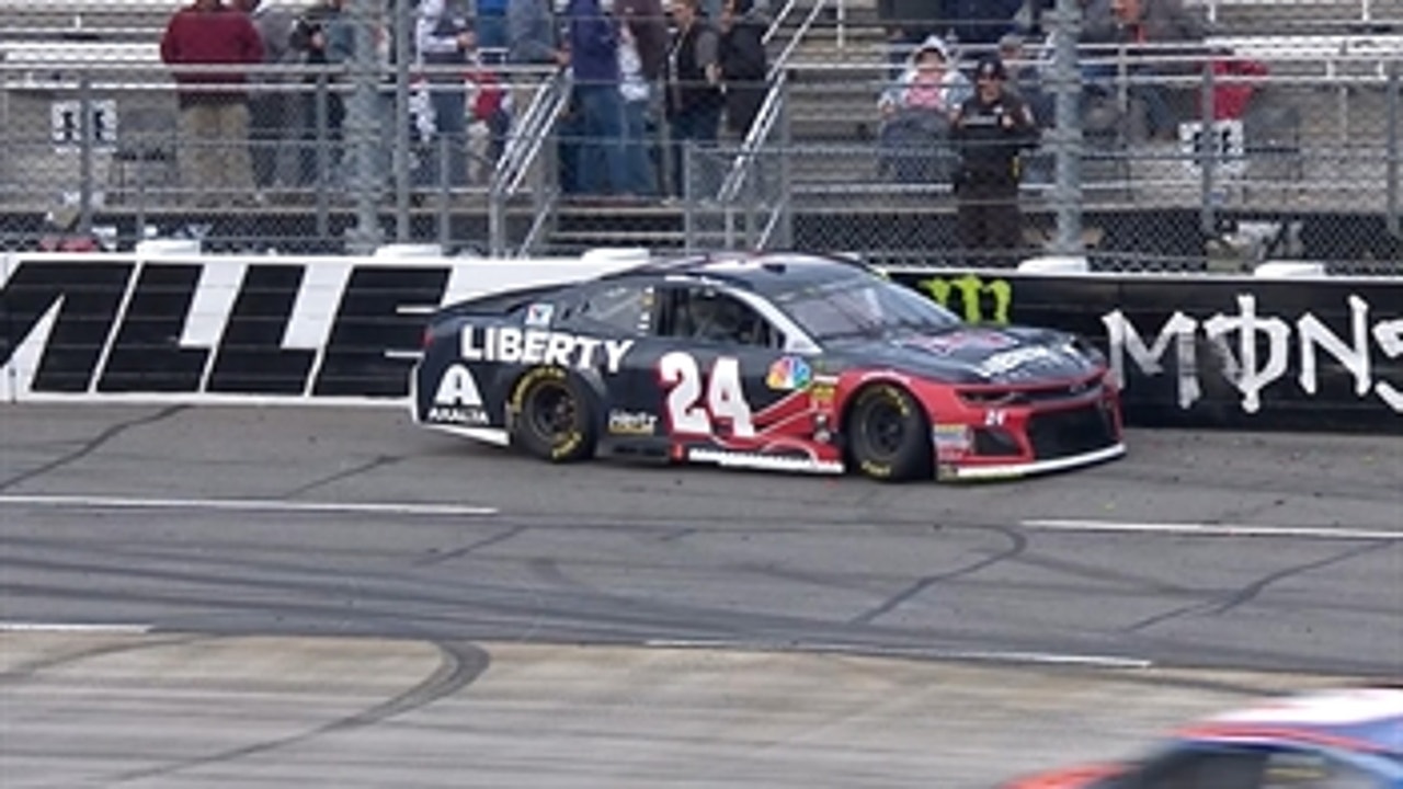 William Byron slams into the outside wall ' 2018 MARTINSVILLE