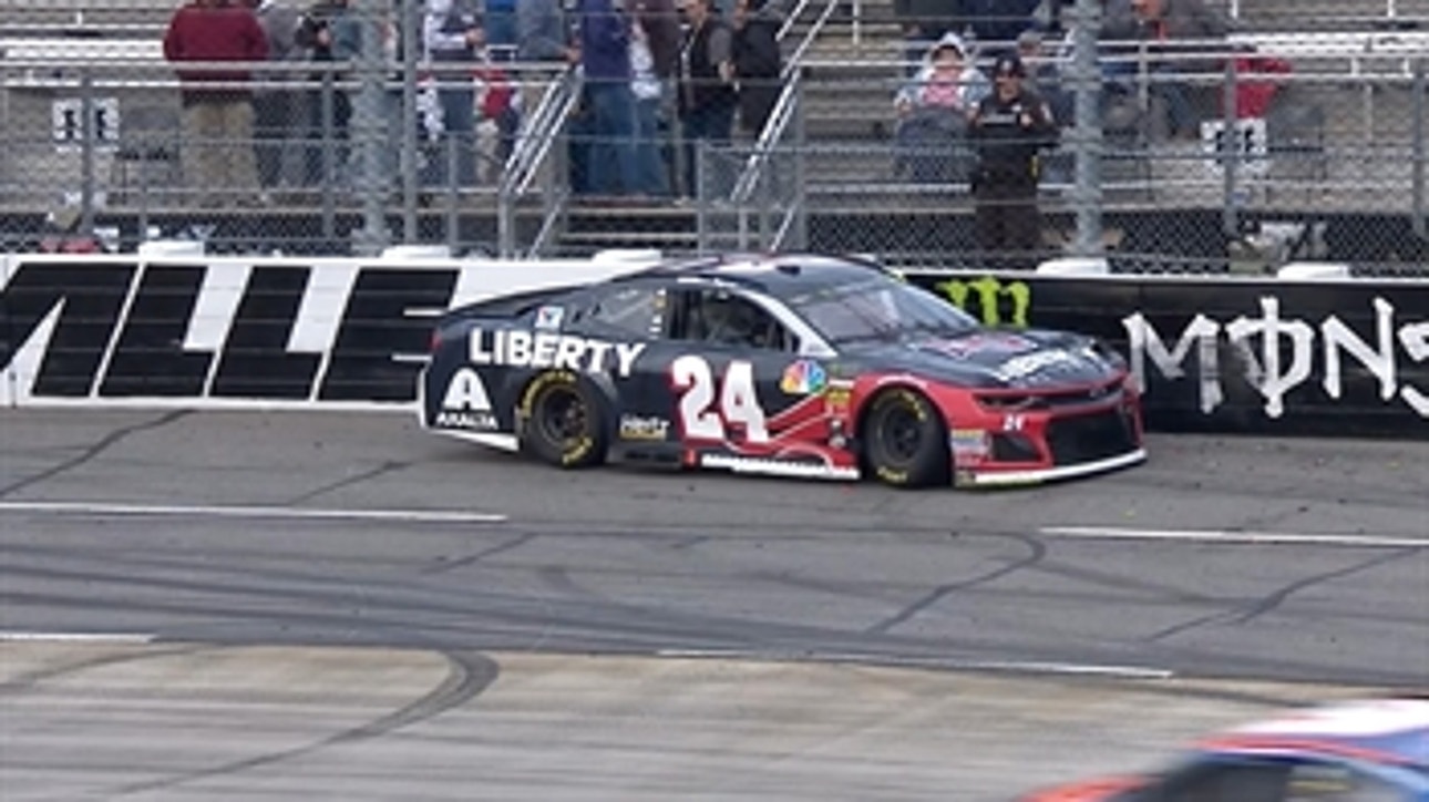 William Byron slams into the outside wall ' 2018 MARTINSVILLE