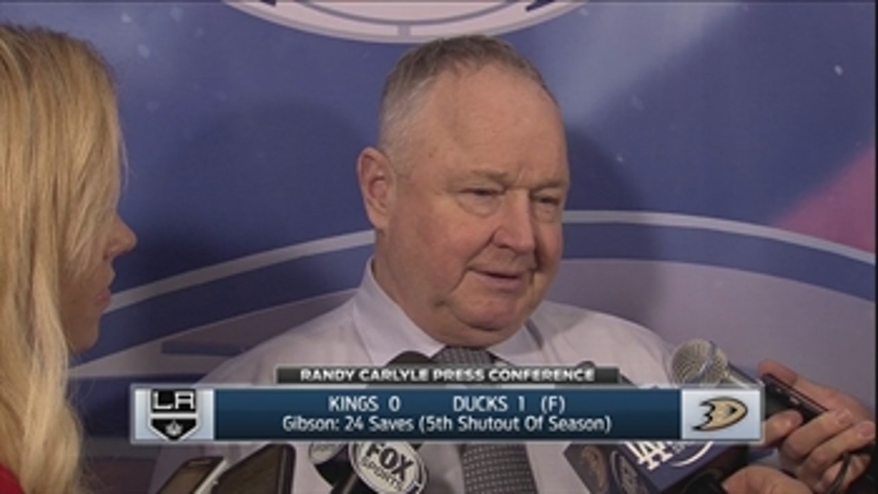 Randy Carlyle postgame: We minimized the chances we gave up