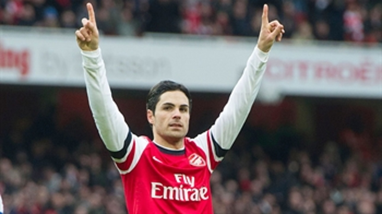 Arteta hands Gunners 2-1 lead after penalty