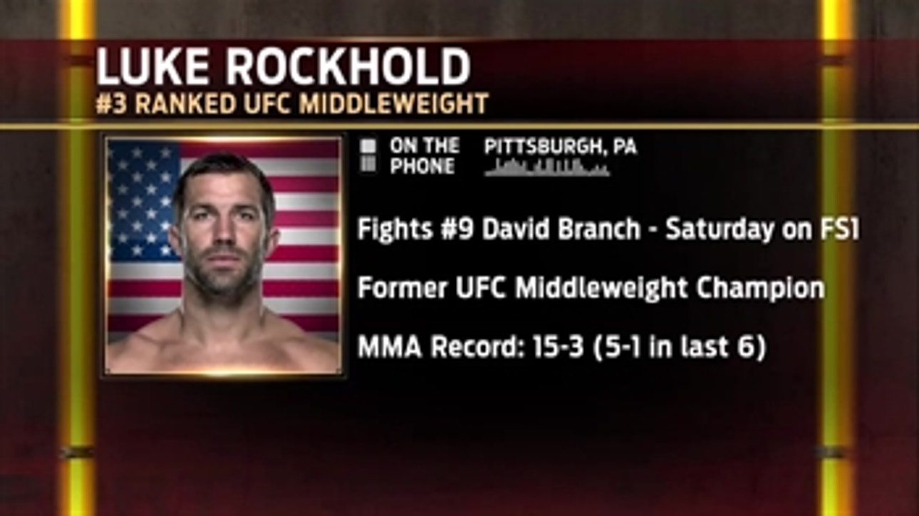 Luke Rockhold talks to the UFC Tonight crew about his upcoming fight against David Branch