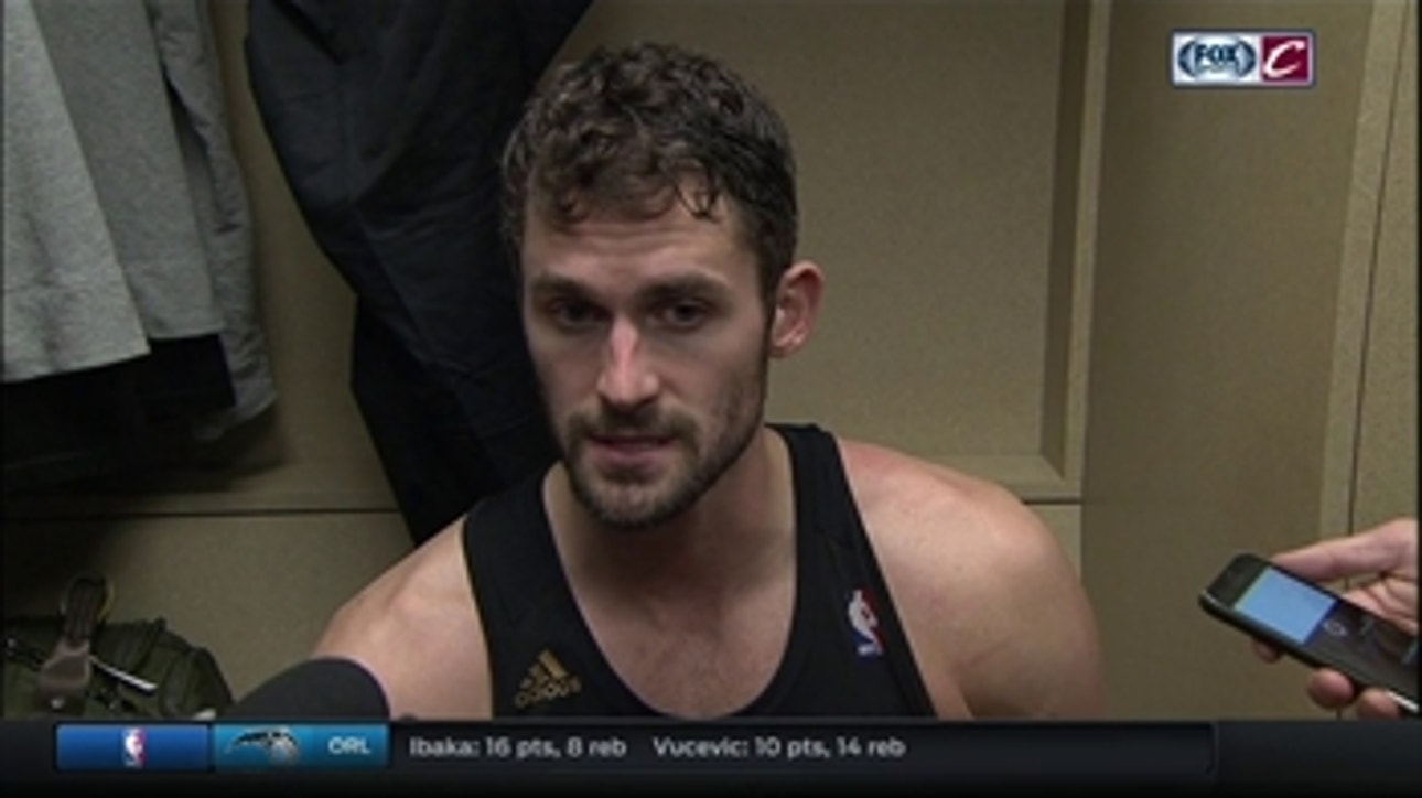 Kevin Love happy with Cavs performance despite no Lebron or J.R.