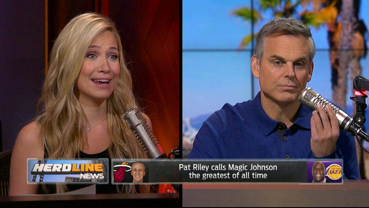 Pat Riley calls Magic Johnson the greatest of all time - Kristine and Colin react ' THE HERD