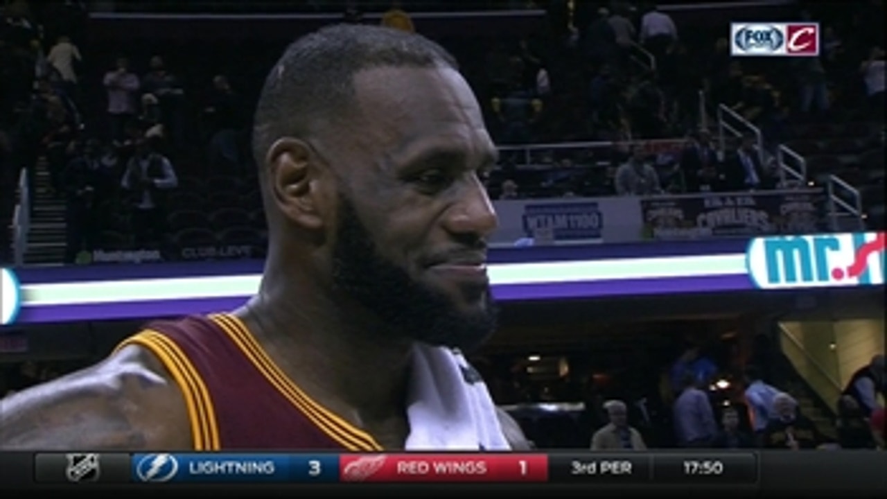 LeBron comments on nearly recording a triple-double in front of 'The Big O'
