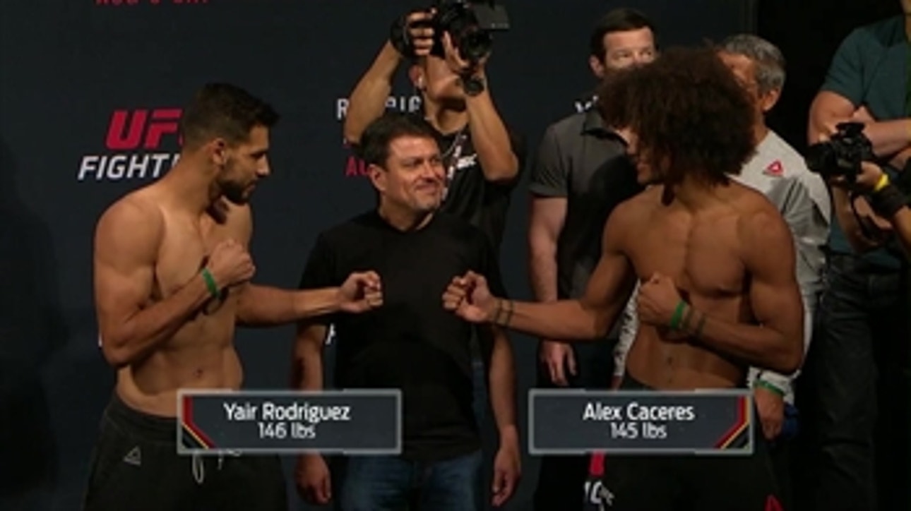 UFC Fight Night Weigh-In: Yair Rodriguez vs. Alex Caceres