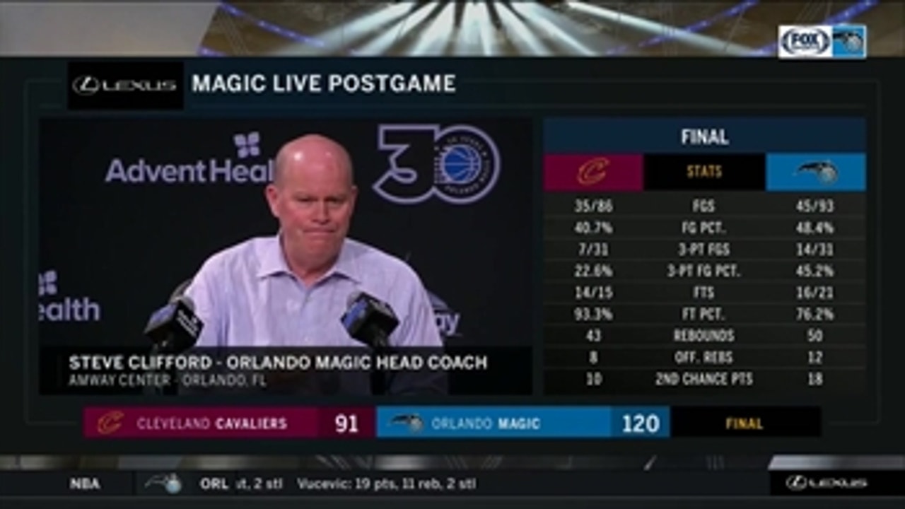 Steve Clifford credits tonight's win to a 'team effort'
