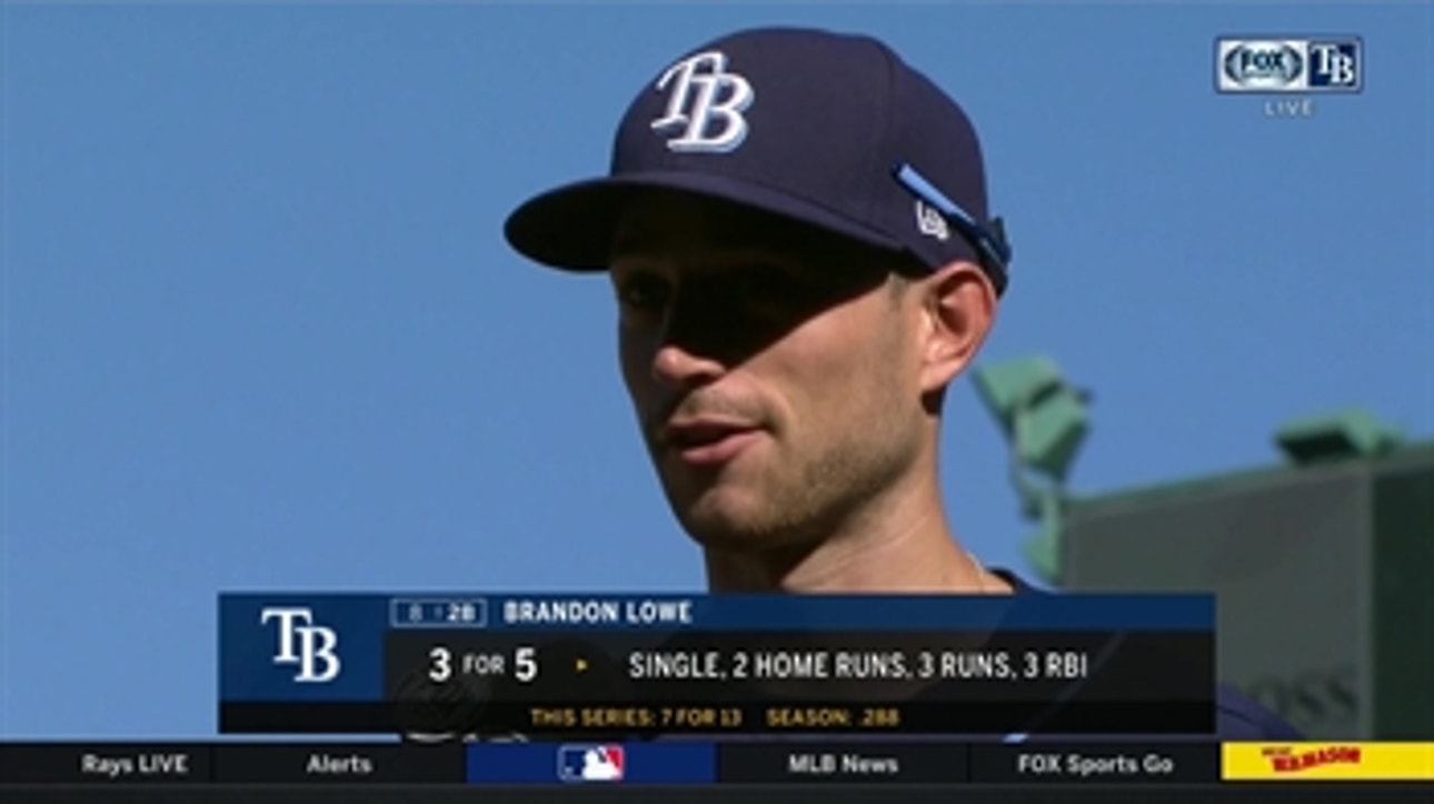 Brandon Lowe on his 2-home run afternoon, Rays' series win