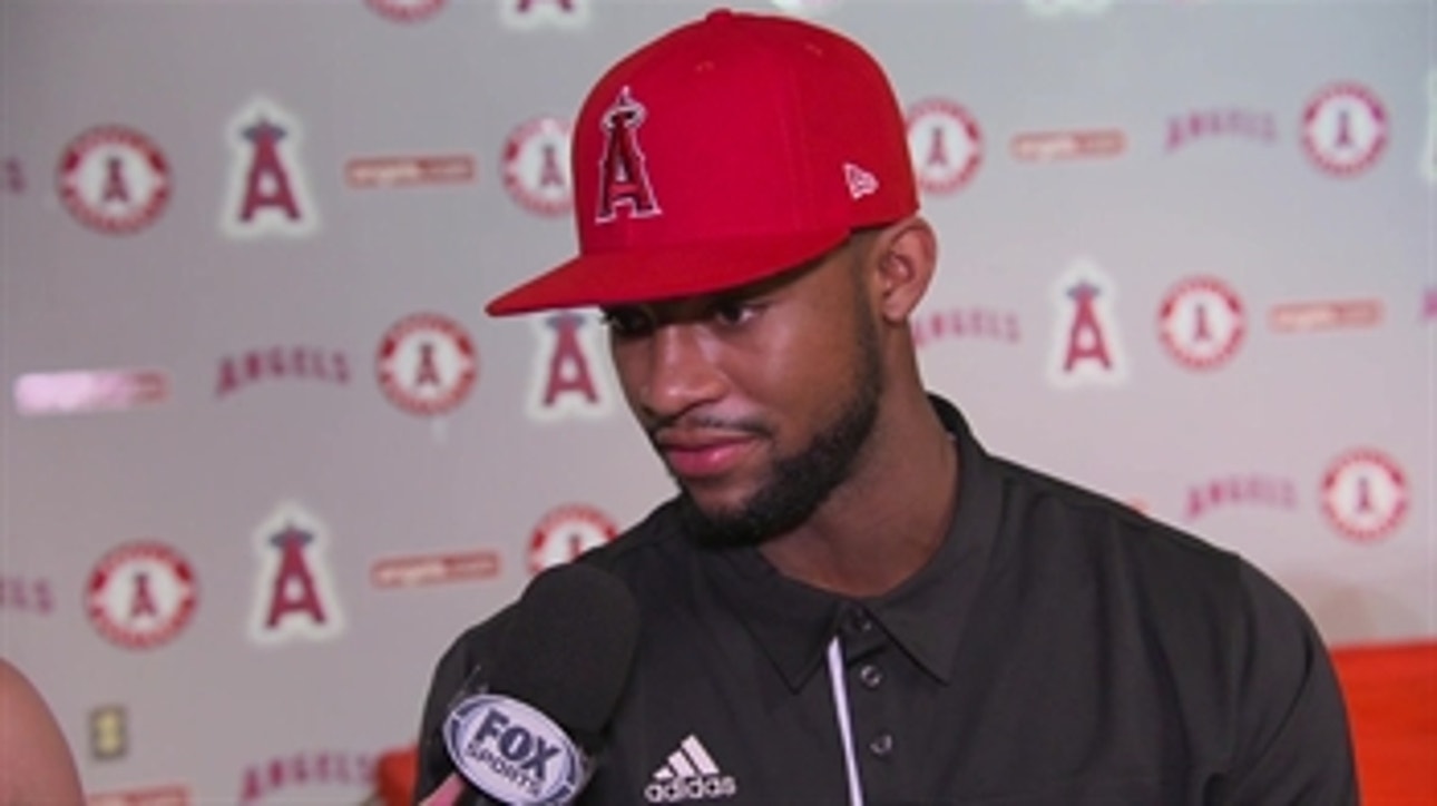 Angels first-round pick Jo Adell visits the Big A