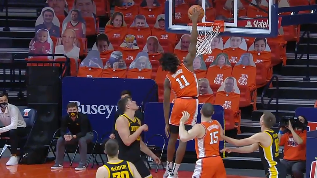 Ayo Dosunmu's red hot shooting leads No. 19 Illinois to 80-75 win over No. 7 Iowa