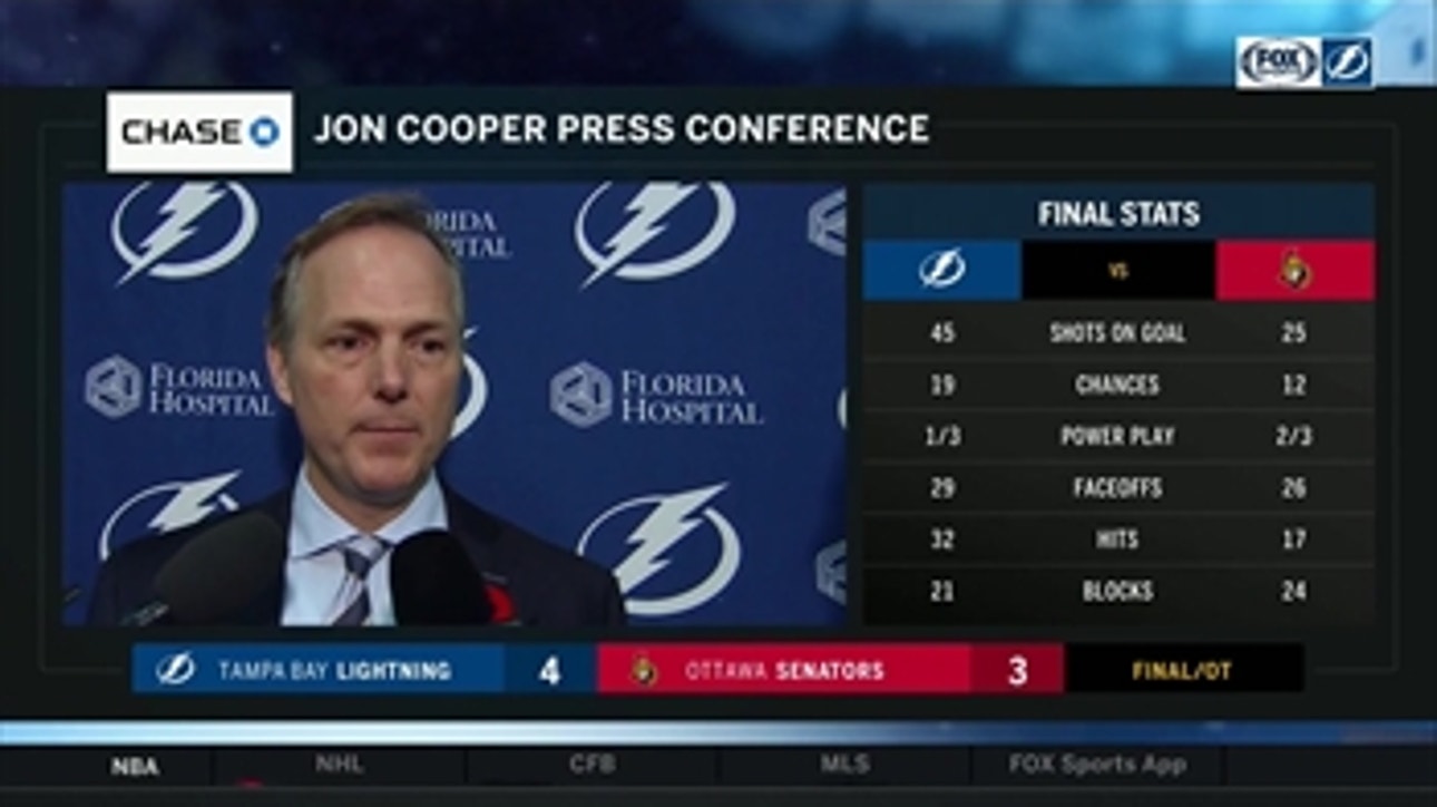 Jon Cooper on Mathieu Joseph's first NHL goal, Lightning's OT game-winner