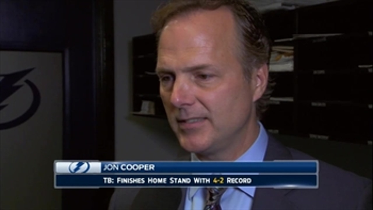 Jon Cooper on Lightning's 3-2 loss to Predators