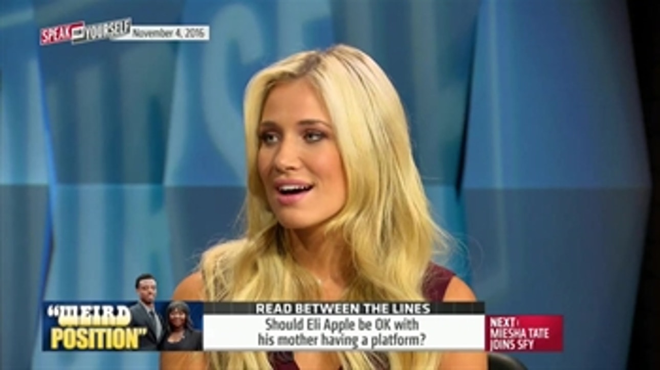 New York Giants mother put her son in a weird position | SPEAK FOR YOURSELF