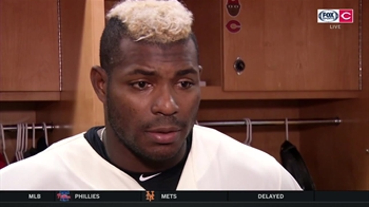 Yasiel Puig after hitting 20th HR in first half with Reds