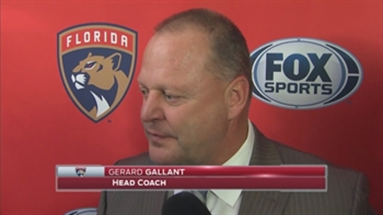Gerard Gallant discusses Panthers winning once again in Detroit