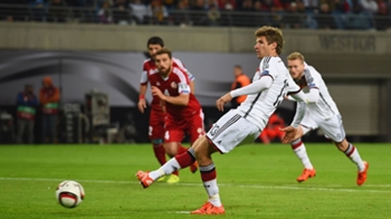 Muller breaks Germany deadlock against Georgia ' Euro 2016 Qualifiers Highlights