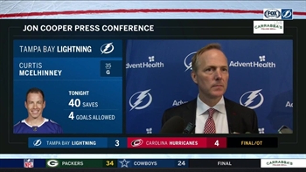 Jon Cooper: 'Our game went east-west instead of north-south'