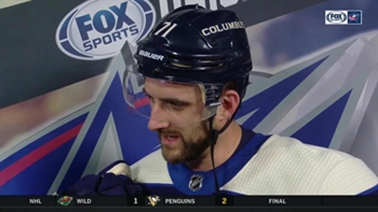 Nick Foligno attributes Blue Jackets' win over Devils to 'the will of the guys'