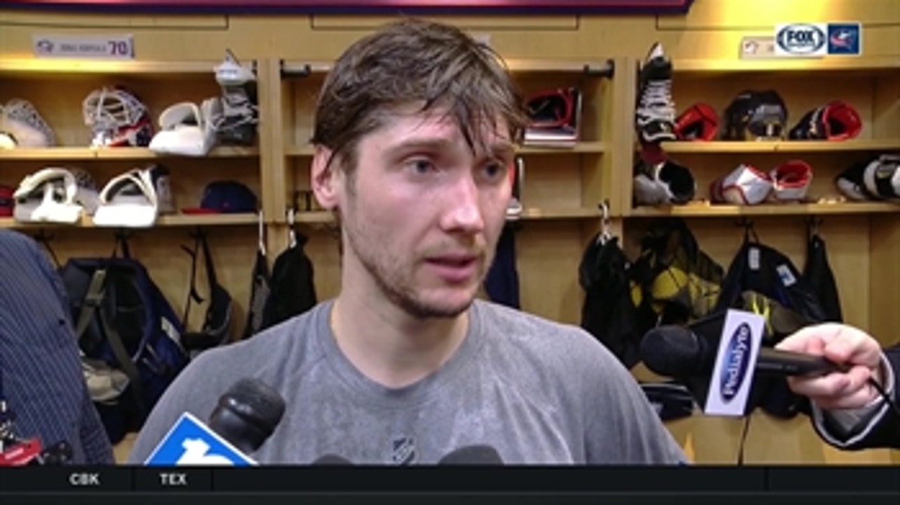 Sergei Bobrovsky: Blue Jackets played well in all three zones in 'complete' win