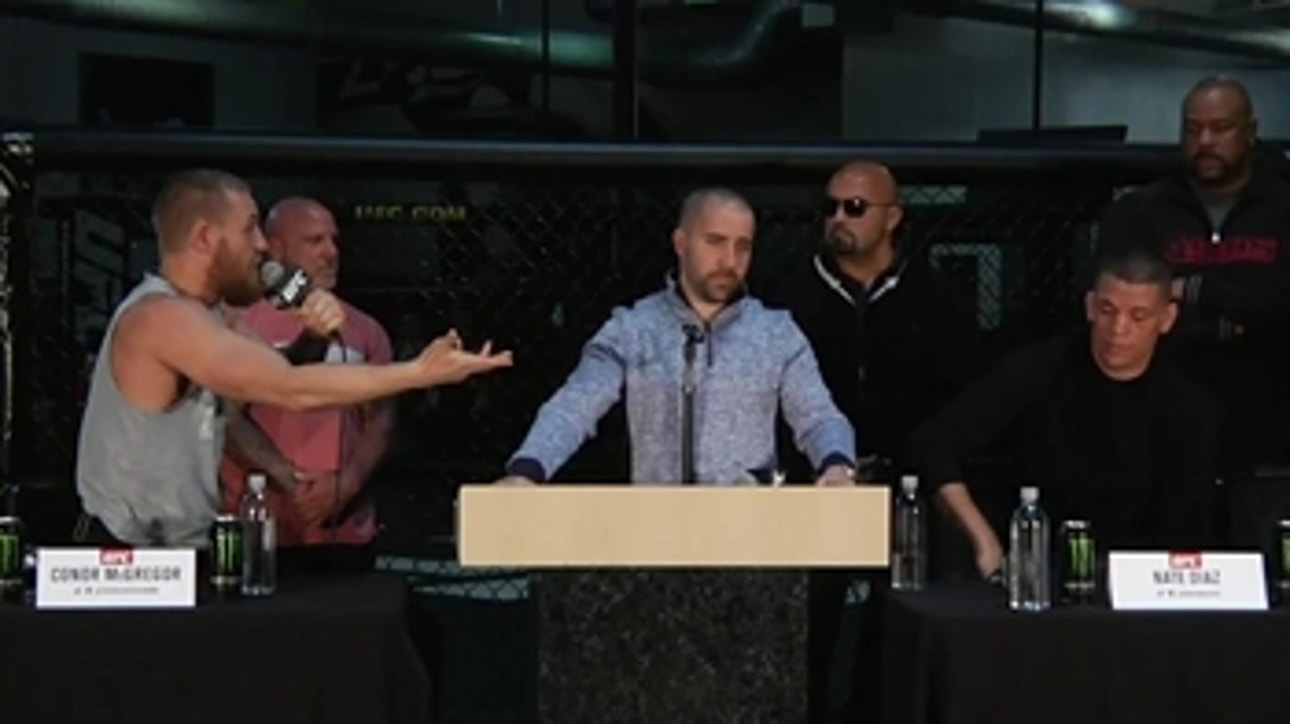 The Best Of Conor McGregor And Nate Diaz At Their Pre-Fight Press Conference
