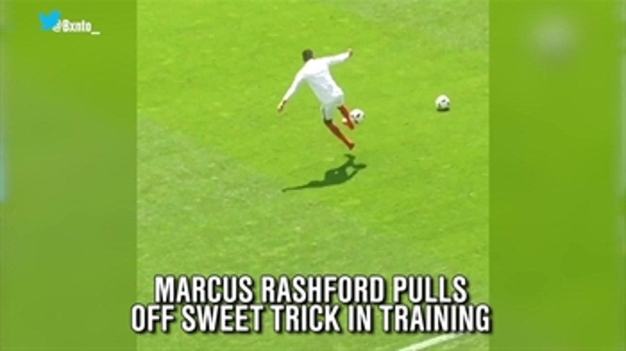 Marcus Rashford pulls off sweet trick in England training