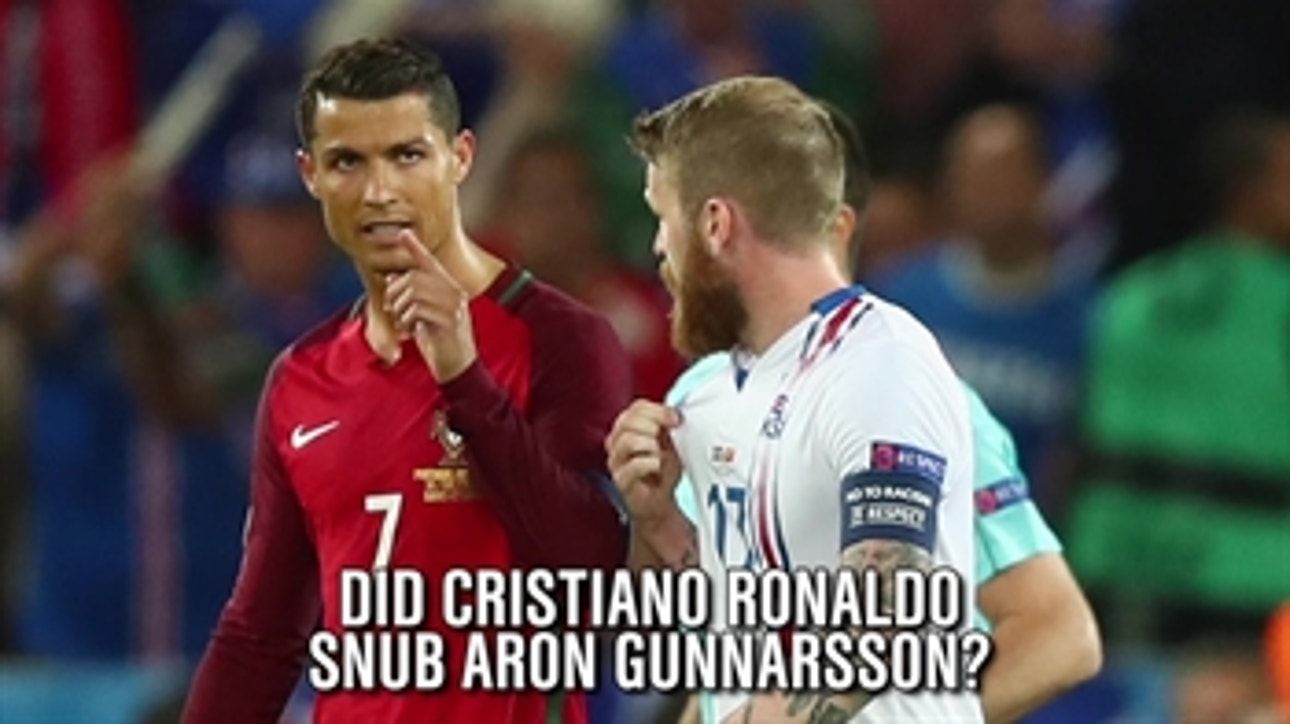 Did Cristiano Ronaldo really snub his Iceland opponent?