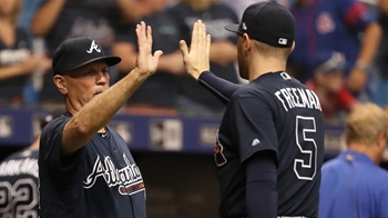 Braves star Freddie Freeman reacts to Brian Snitker's new contract extension