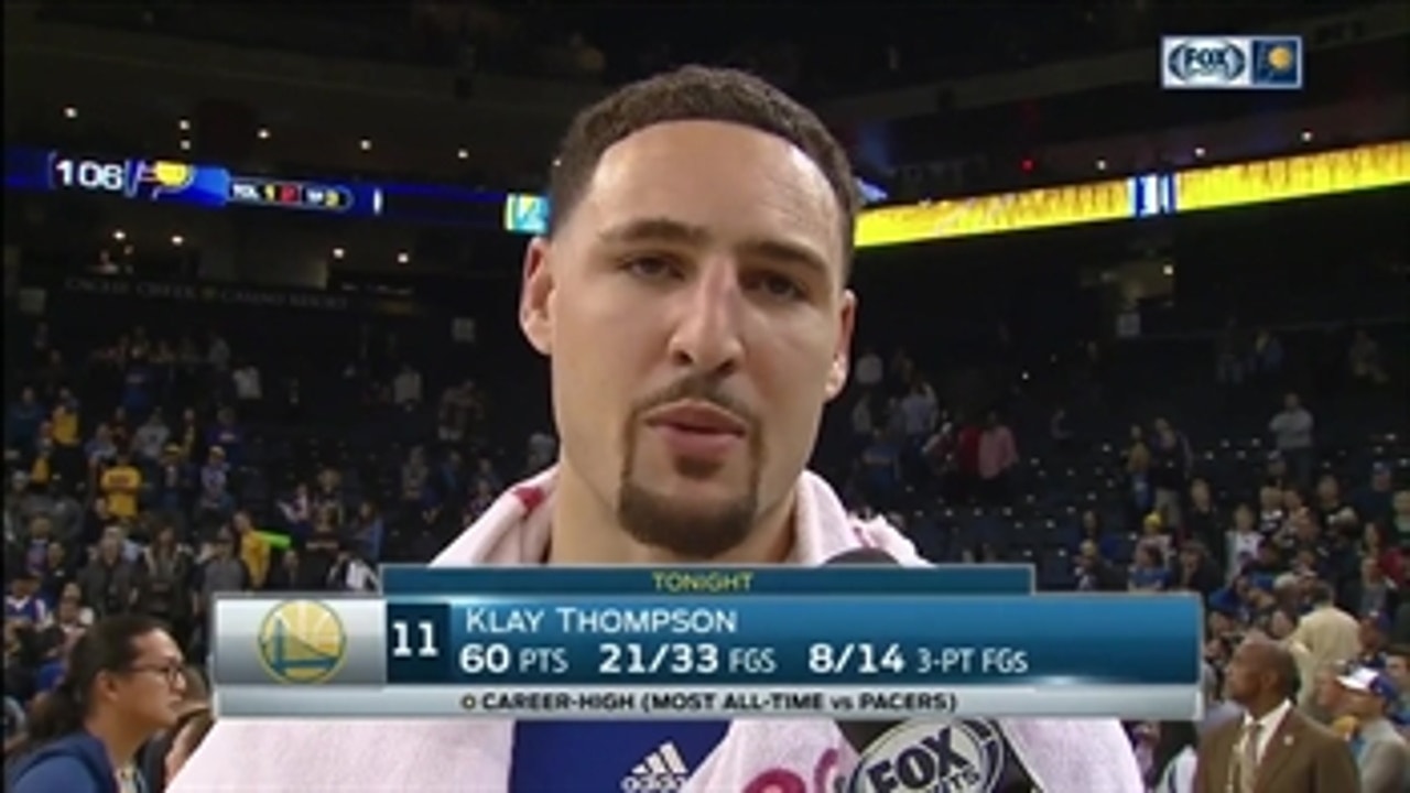 Warriors' Klay Thompson after 142-106 win over Indiana
