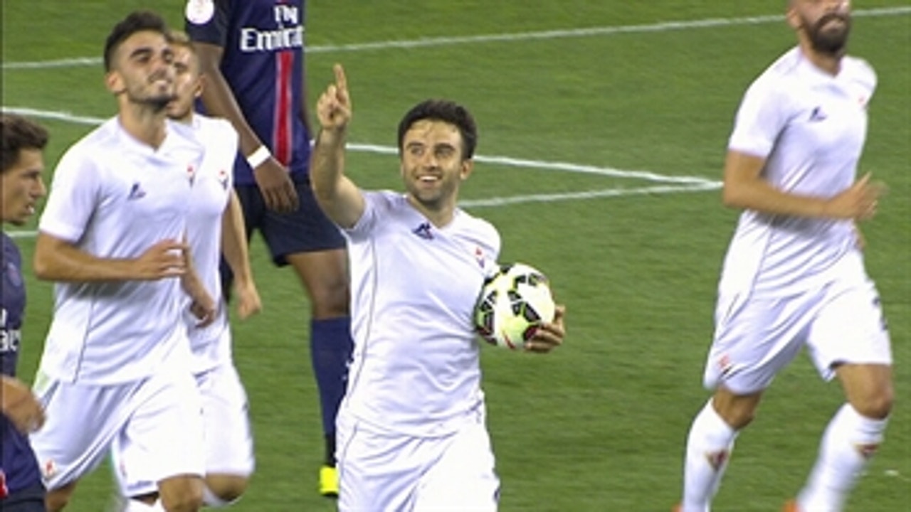 Giuseppe Rossi converts penalty for Fiorentina - 2015 International Champions Cup Highlights