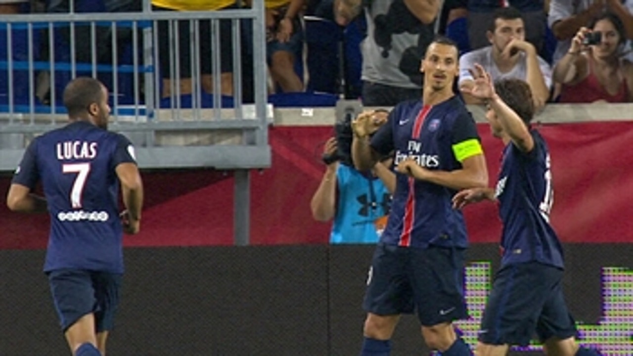 Zlatan Ibrahimovic strikes for PSG - 2015 International Champions Cup Highlights