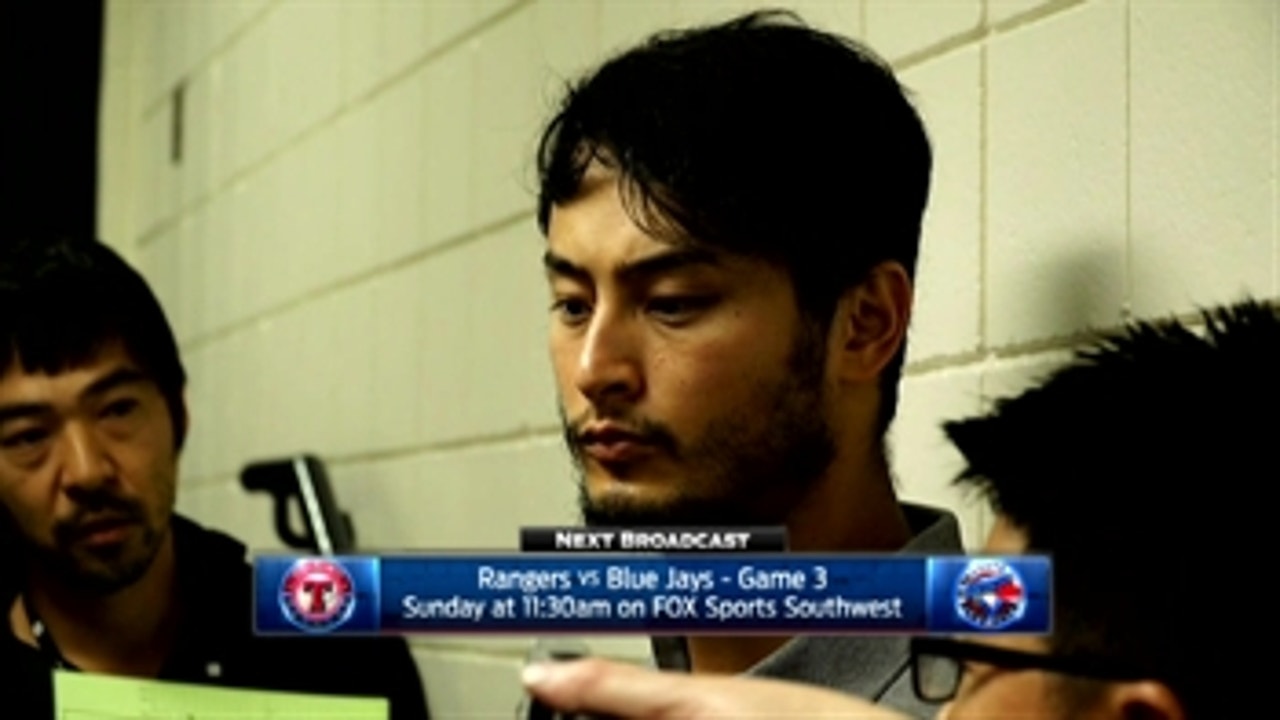 Yu Darvish talks 3-1 loss to Blue Jays