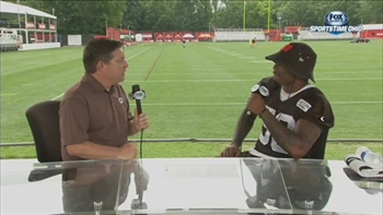 Christian Kirksey tells Jim Donovan he is "extremely blessed, extremely happy, and very grateful" to continue career with Browns
