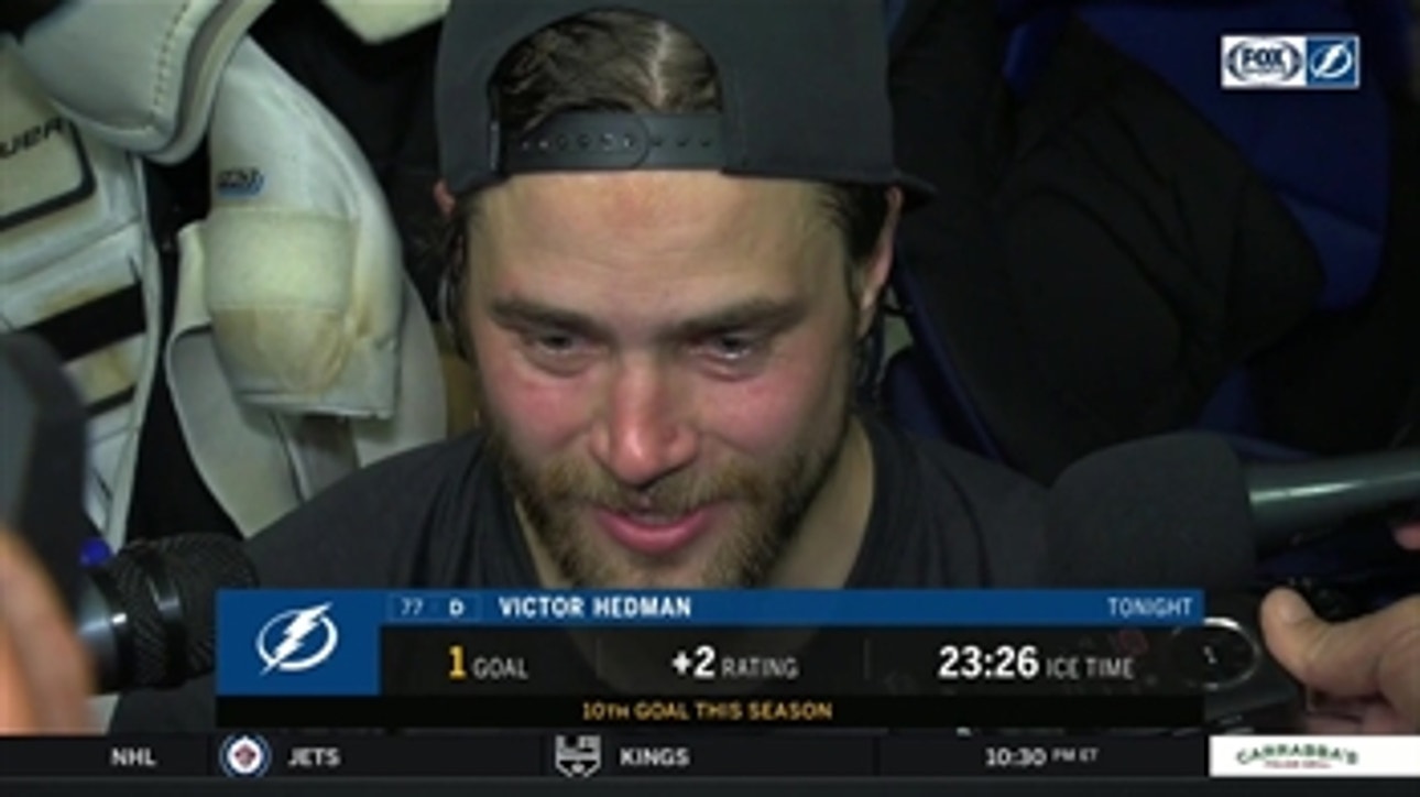 Victor Hedman credits Steven Stamkos for his historical achievement
