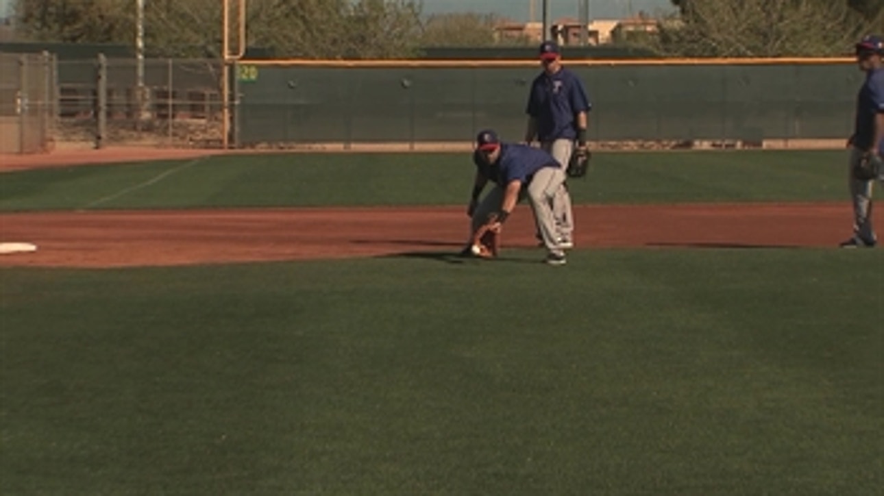 Footage of Joey Gallo from Friday's Training Camp