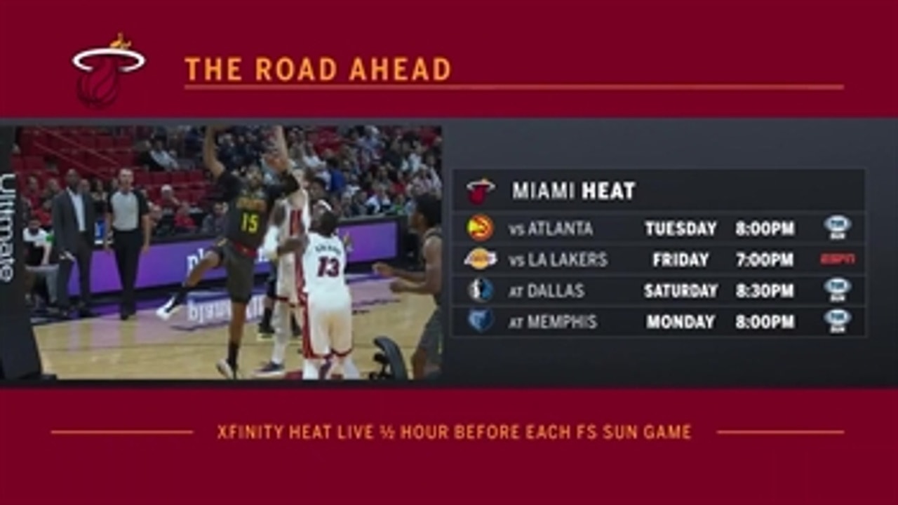 Heat look to remain unbeaten at home when Hawks come to town