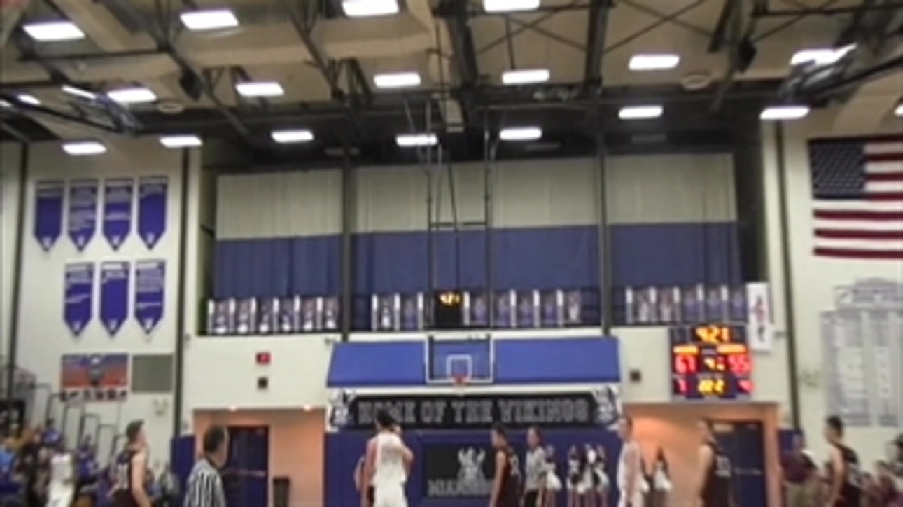 Miamisburg's Connor Brown shatters backboard