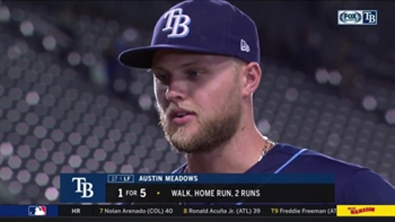 Austin Meadows on his 11-inning HR vs. LA, 16-game hit streak