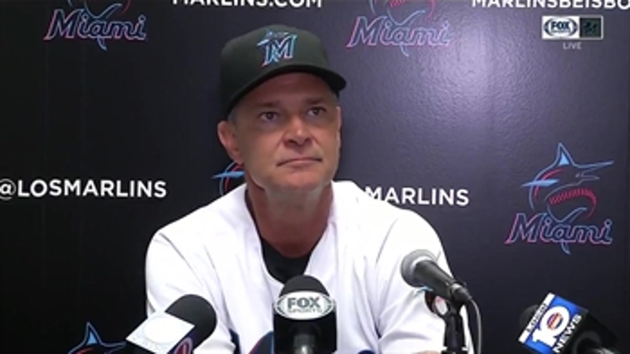 Don Mattingly recaps Marlins' extra-innings loss to Braves
