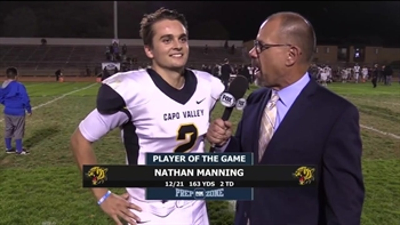 Playoffs, First Round: Player of the game, Capistrano Valley quarterback Nathan Manning postgame interview