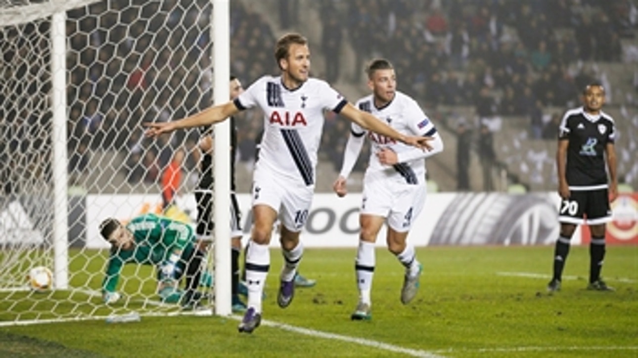 Harry Kane breaks Spurs deadlock vs. FK Qarabag ' 2015-16 UEFA Europa League Highlights