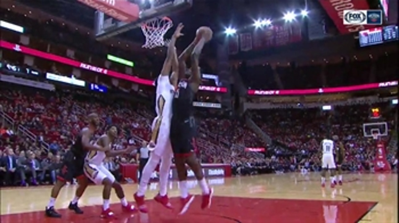 HIGHLIGHTS: Anthony Davis Cleans up in the paint vs. Clint Capela ' New Orleans Pelicans at Houston Rockets