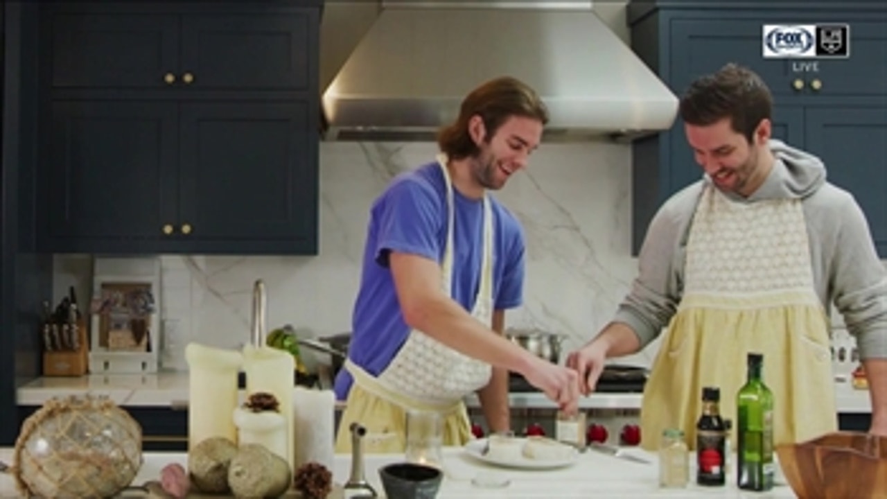 Jack Campbell shows off skills in the kitchen