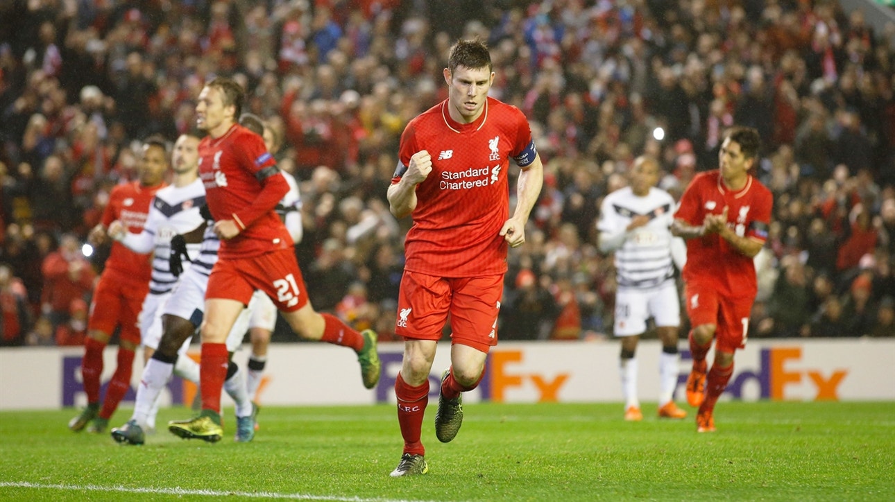 Milner equalizes for Liverpool vs. Bordeaux ' 2015-16 UEFA Europa League Highlights