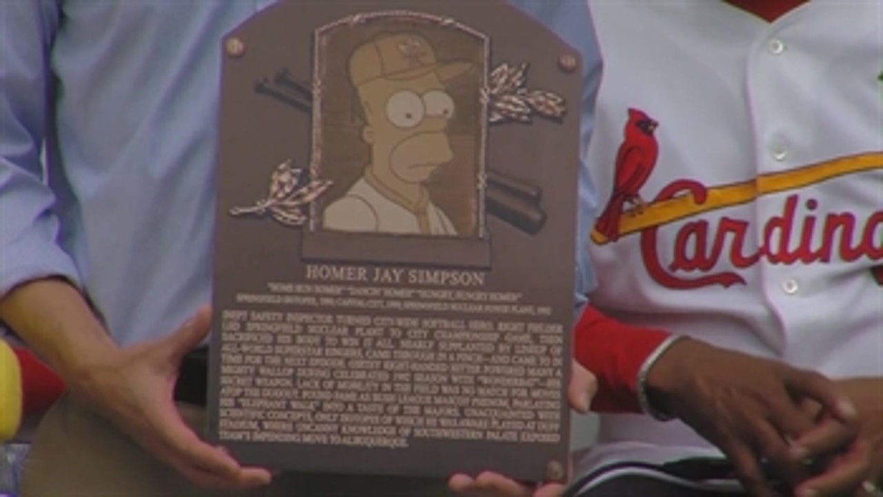 WATCH: Homer Simpson gets inducted into the Baseball Hall of Fame