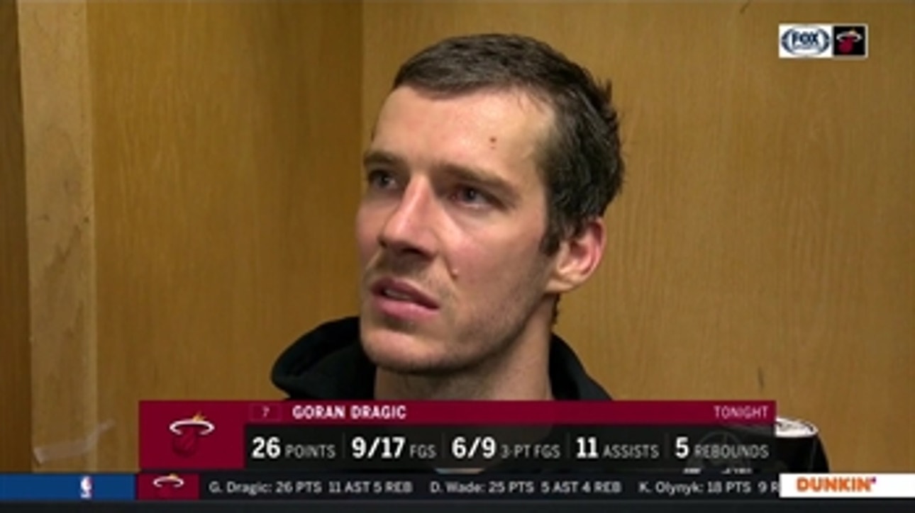 Goran Dragic: 'I only had one thing on my mind. And that was to get back and help my team'