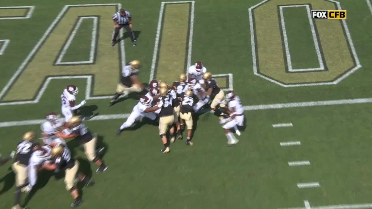 Jarek Broussard punches it in from two yards out, gives Colorado a 7-0 lead over Texas A&M