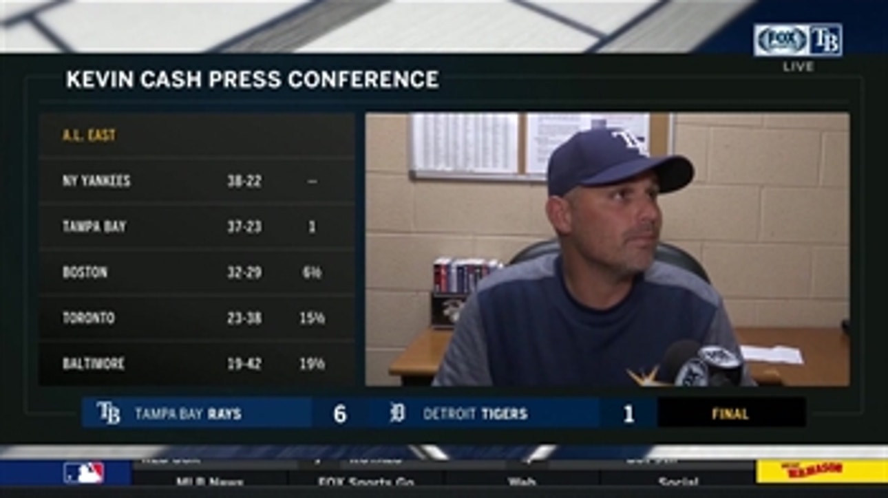 Rays manager Kevin Cash breaks down win over Tigers