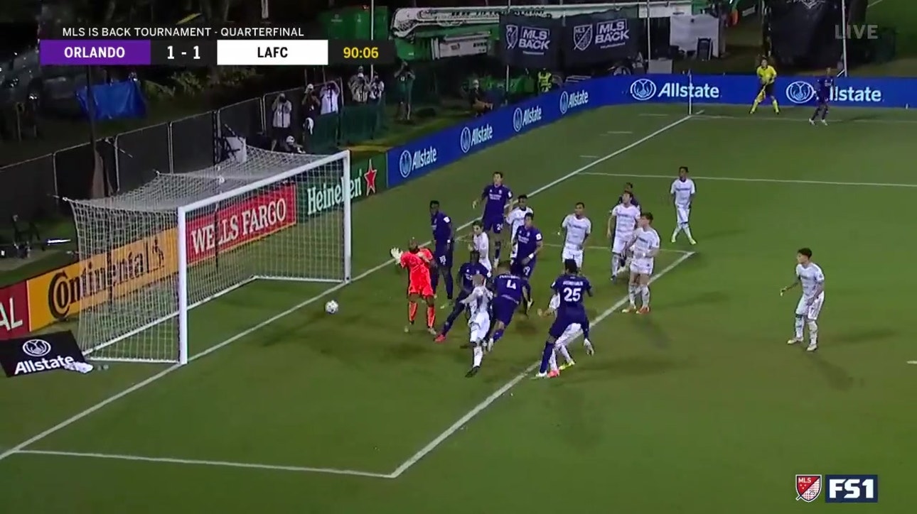Orlando's João Moutinho scores off a corner in the 90th minute to tie LAFC in quarterfinals