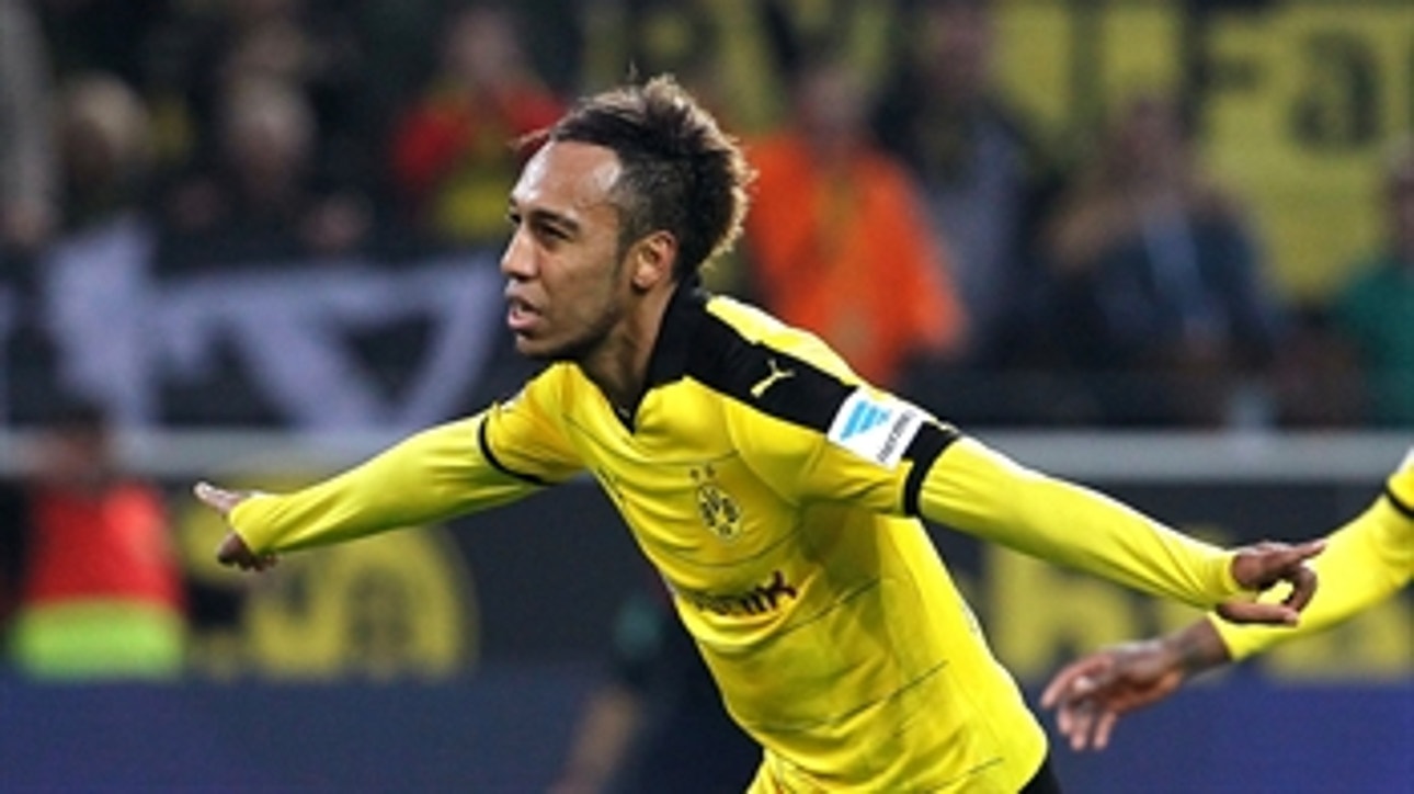Aubameyang scores brilliant goal for Dortmund vs. Stuttgart ' 2015-16 Bundesliga Highlights