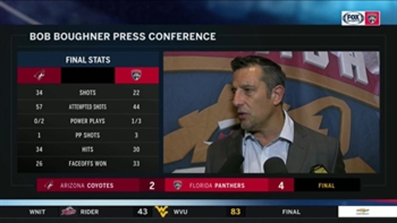 Bob Boughner credits their win to a 'team effort'